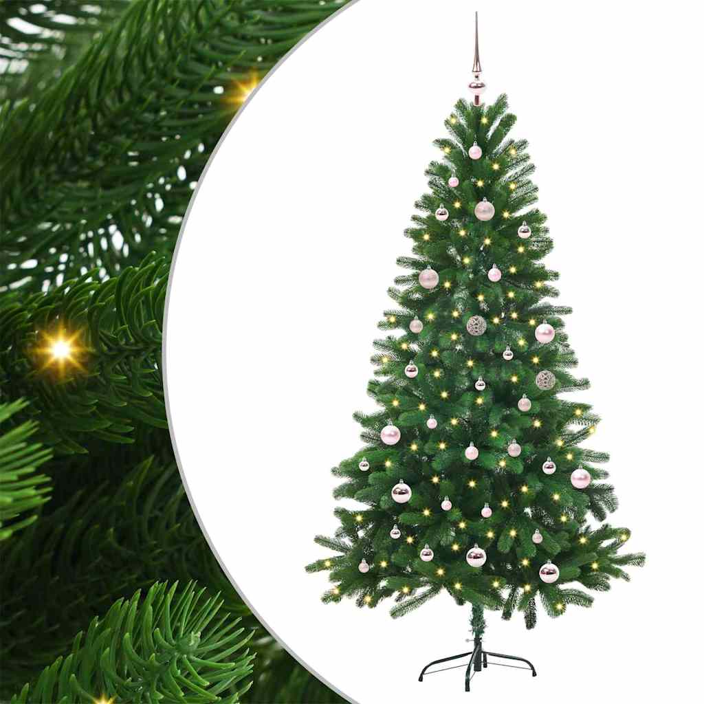 Choinka z 150 diodami LED z podstawą Zielony 150 cm PE