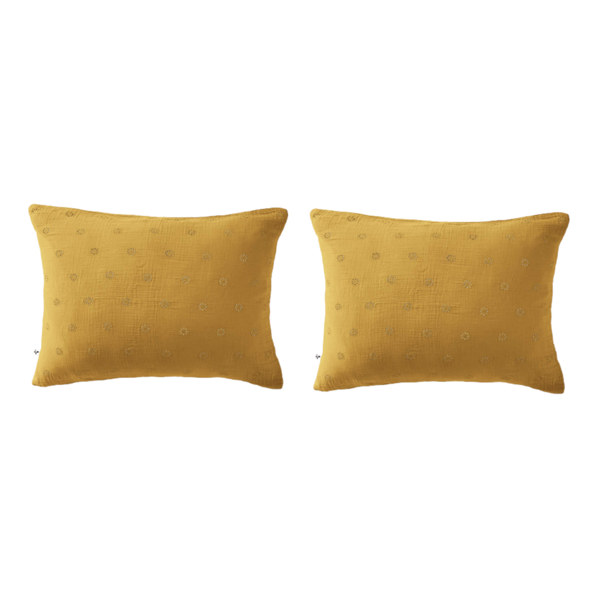 Lot De 2 Taies D'oreiller Sunbeam 20x30, Microfibre Motif Floral, Neuves étiquettes