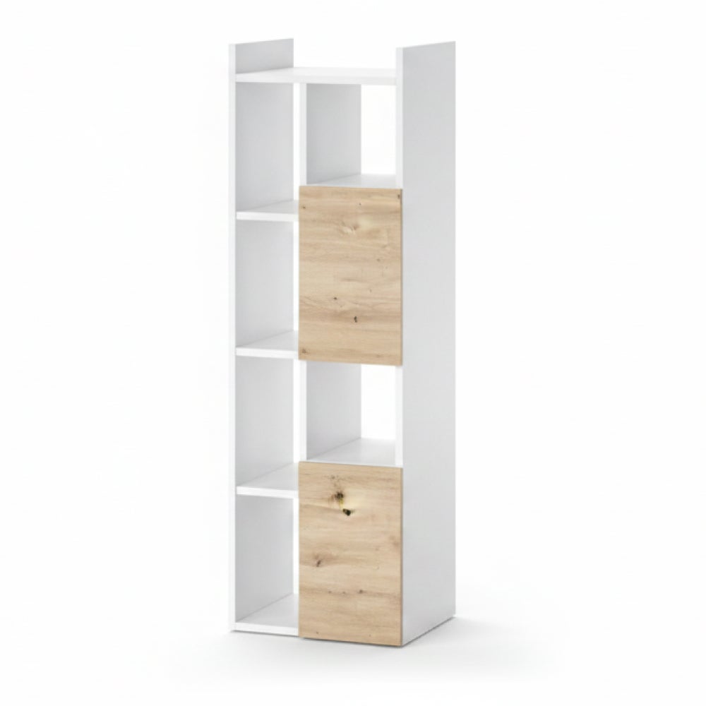 Vicco Szafka łazienkowa Alf, Biały, 36 x 117 cm z 2 szufladami