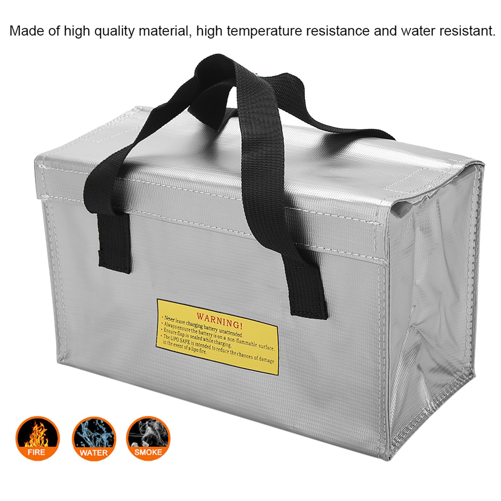 Elite Force Borsa Di Sicurezza Ignifuga Per Batterie LiPo, Dimensioni 200x100x5 Mm, Per Ricarica E Trasporto - 2