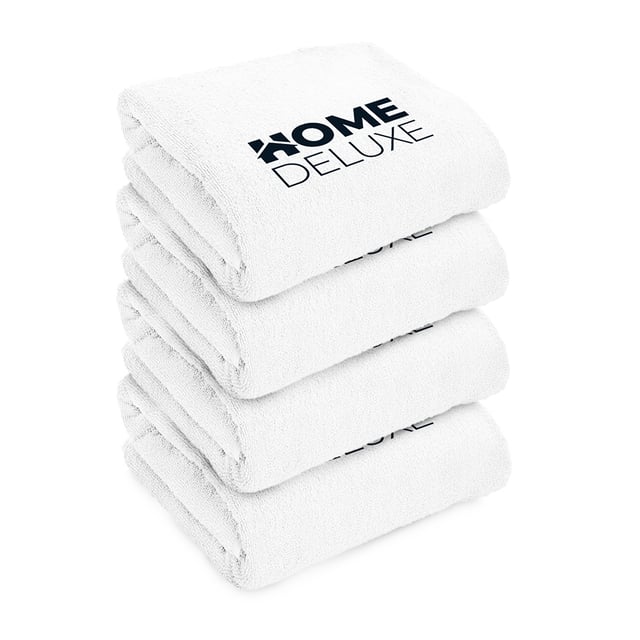 Home Deluxe - Set de 4 serviettes - 40 x 70 cm, 100% coton I Serviette de bain Sauna Serviette de plage Set de serviettes