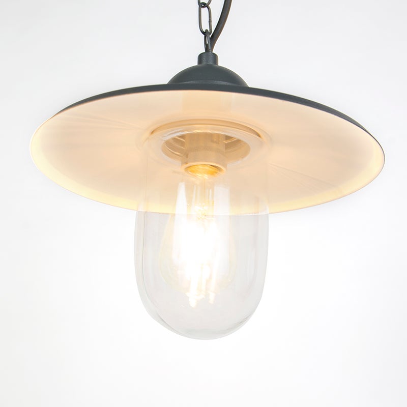 Suspension kansas - 1 lumière - H 900 mm - Gris foncé - Rustique - Éclairage extérieur - 5