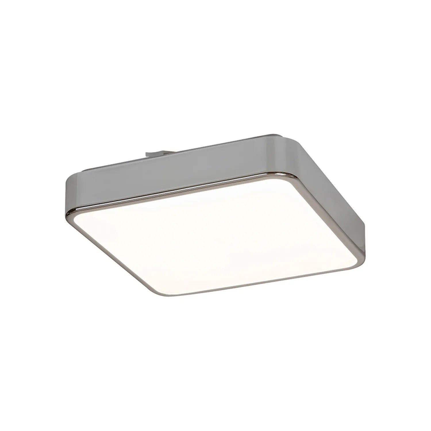 Plafon kwadratowy z pilotem Wolimir LED 22W Odcienie bieli 1800lm chromowany biały wym:7x29x29cm IP44 Rabalux