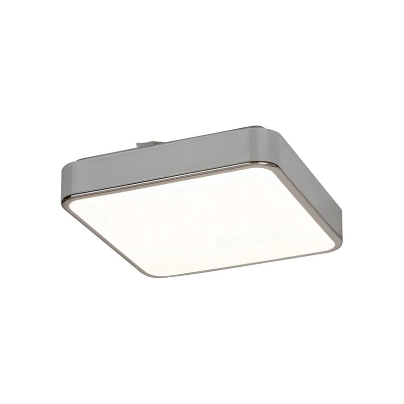 Plafon kwadratowy z pilotem Wolimir LED 22W Odcienie bieli 1800lm chromowany biały wym:7x29x29cm IP44 Rabalux