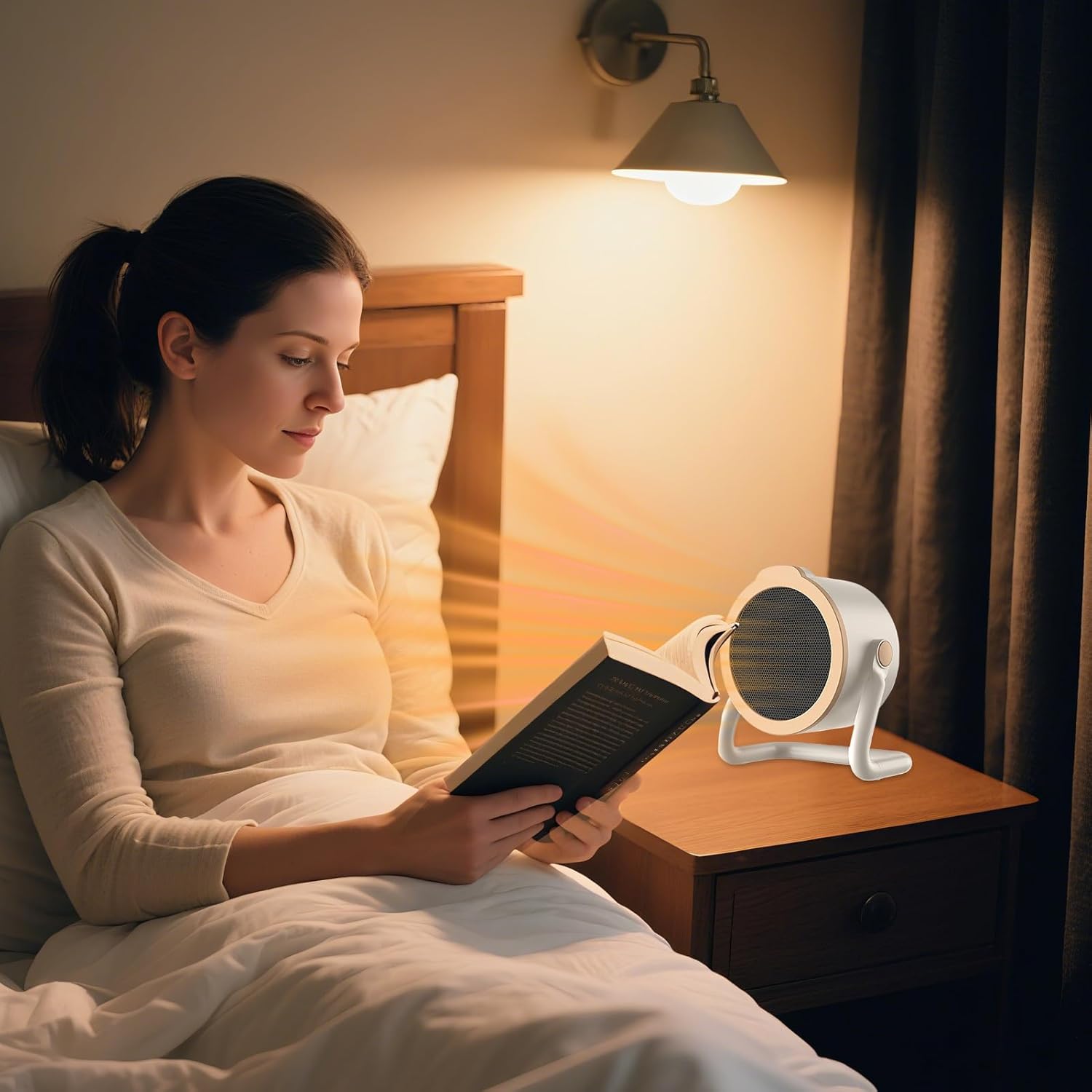 Radiateur électrique portable 500W avec 2 modes de chauffage, chauffage rapide pour bureau, chambre ou camping-car - 8