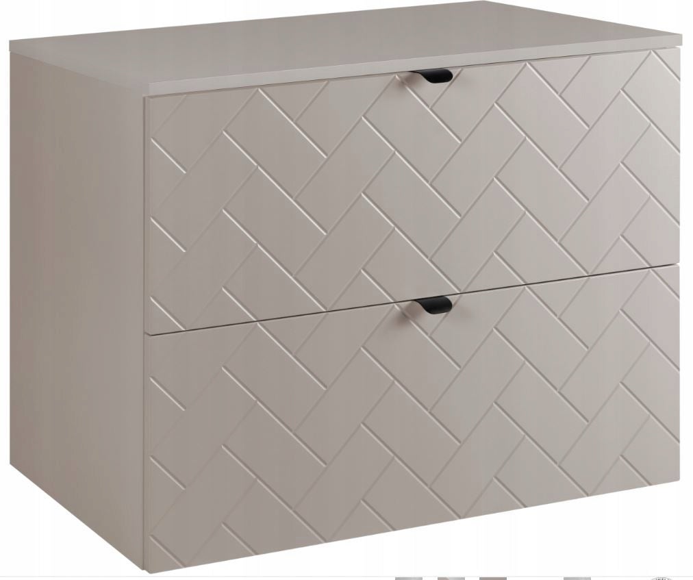 Plan de travail pour meuble de salle de bain VENA FLOW cachemire mat 80 cm - 6