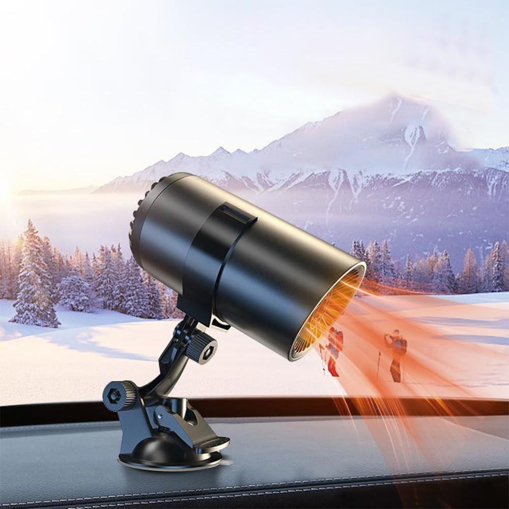 Ogrzewacz samochodowy 12 V 150 W, przenośny ogrzewacz samochodowy i chłodzenie 2 w 1, odmgławiacz do szyb samochodowych