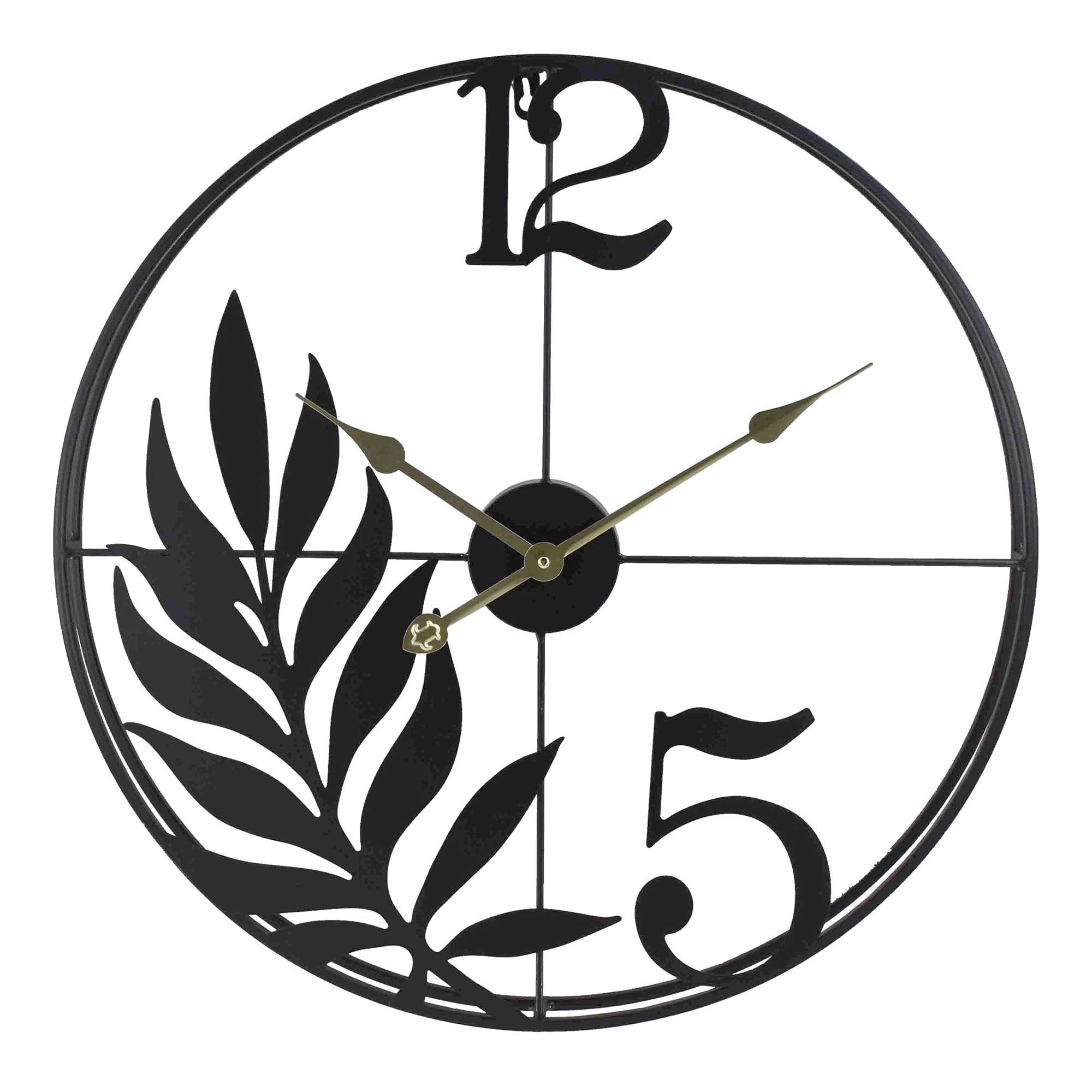 Signes grimalt by sigris - reloj negro de metal | reloj vintage pared reloj pared vintage 60x6x60cm