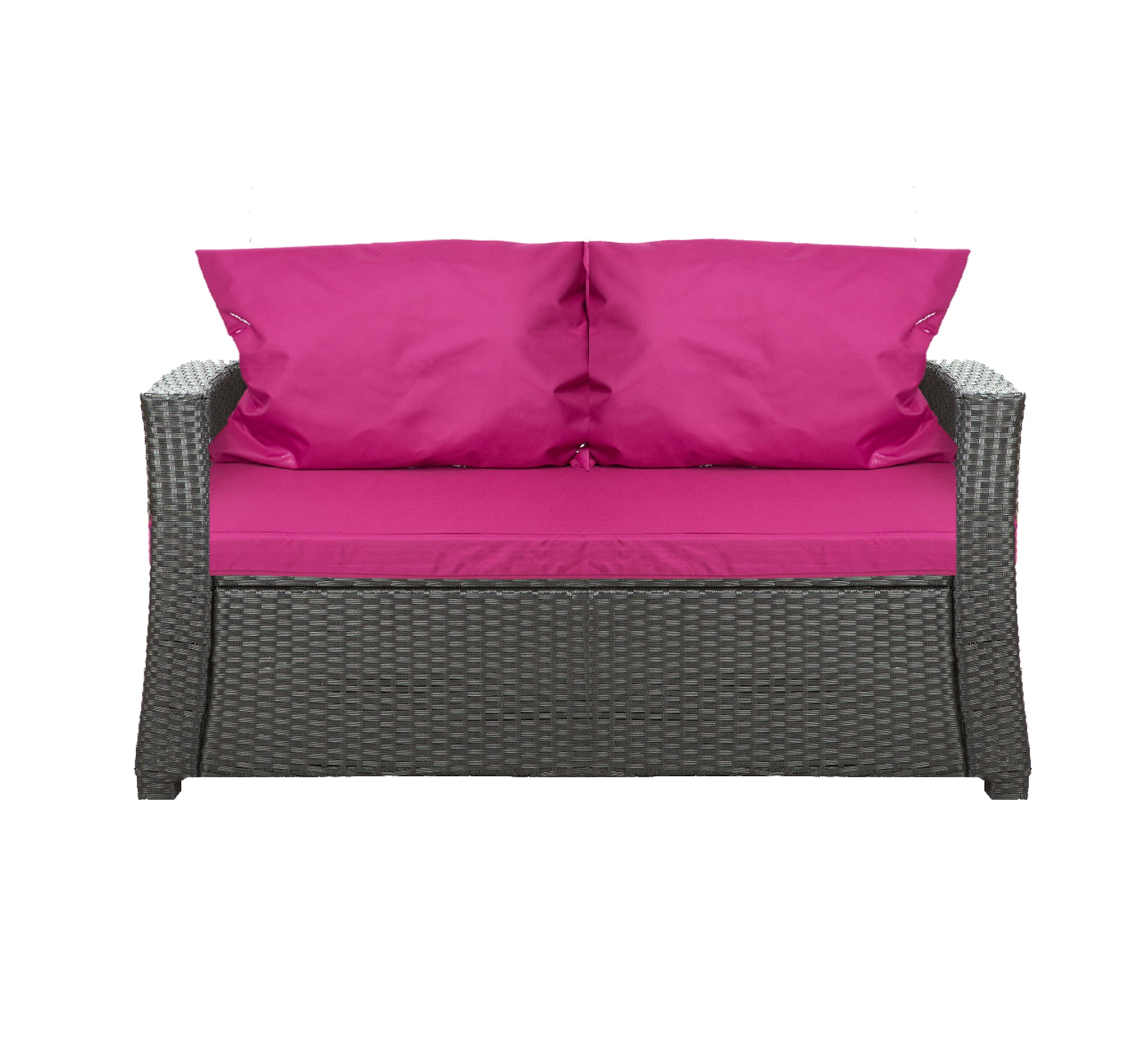 Cojines para sofá de exterior rosas cojines para sofá cojines para banco de jardín de 2 plazas 130x60x50cm cojines para muebles de poliratán-mix