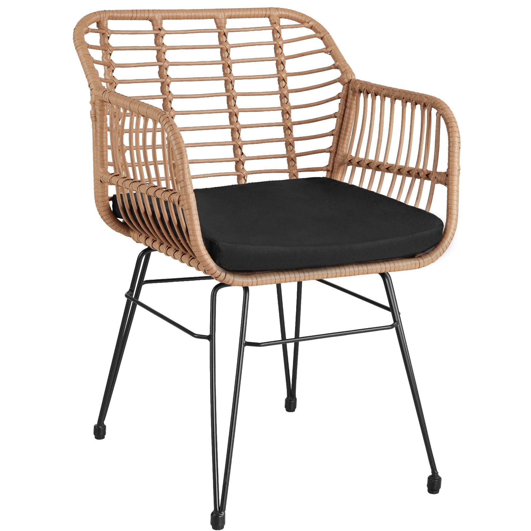 Salon bas de jardin en Rotin Beige 2 personnes - 2