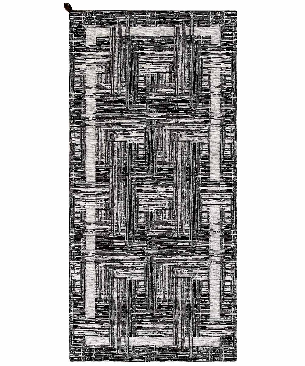BANGKOK Antypoślizgowy dywan welurowy 175x240 cm CZARNY | GalleriaFarah1970