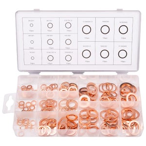 Lot De 10 Bagues Plates/rondelles D'étanchéité En Cuivre - Dimensions 18x10x2 Mm - Marque Uxcell, Neuf
