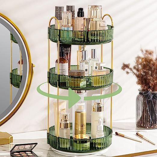 Organisateur Maquillage Rotatif Rangement Maquillage Rotatif 360 Organisateur De Cosmtiques Pour