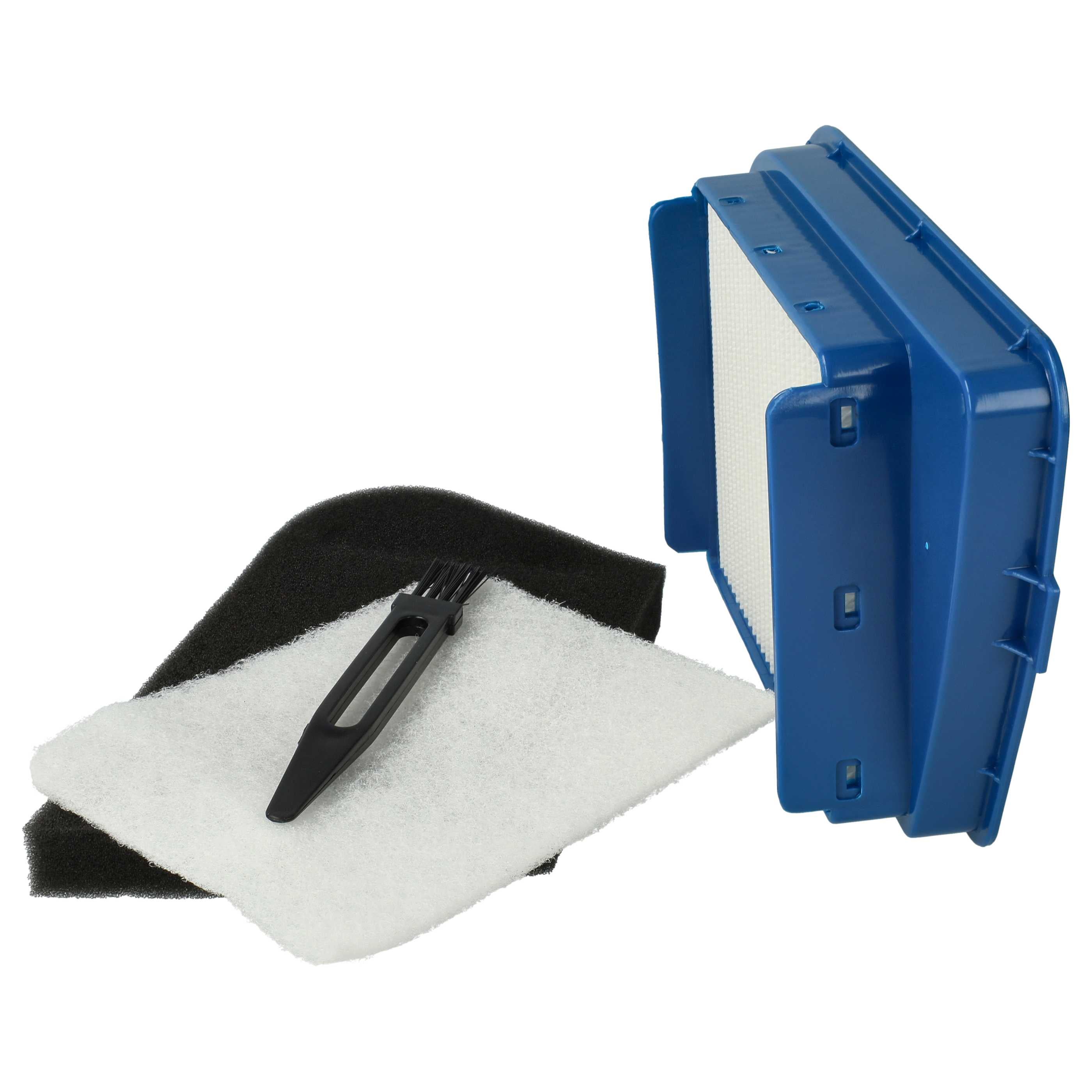 vhbw Lot de 4 pièces filtres/pinceau compatible avec Moulinex MO 4527014 Q0, MO 4531014 Q0, MO 4537014 Q0, MO 4539014 Q0, MO 4543014 Q0 aspirateur - 3