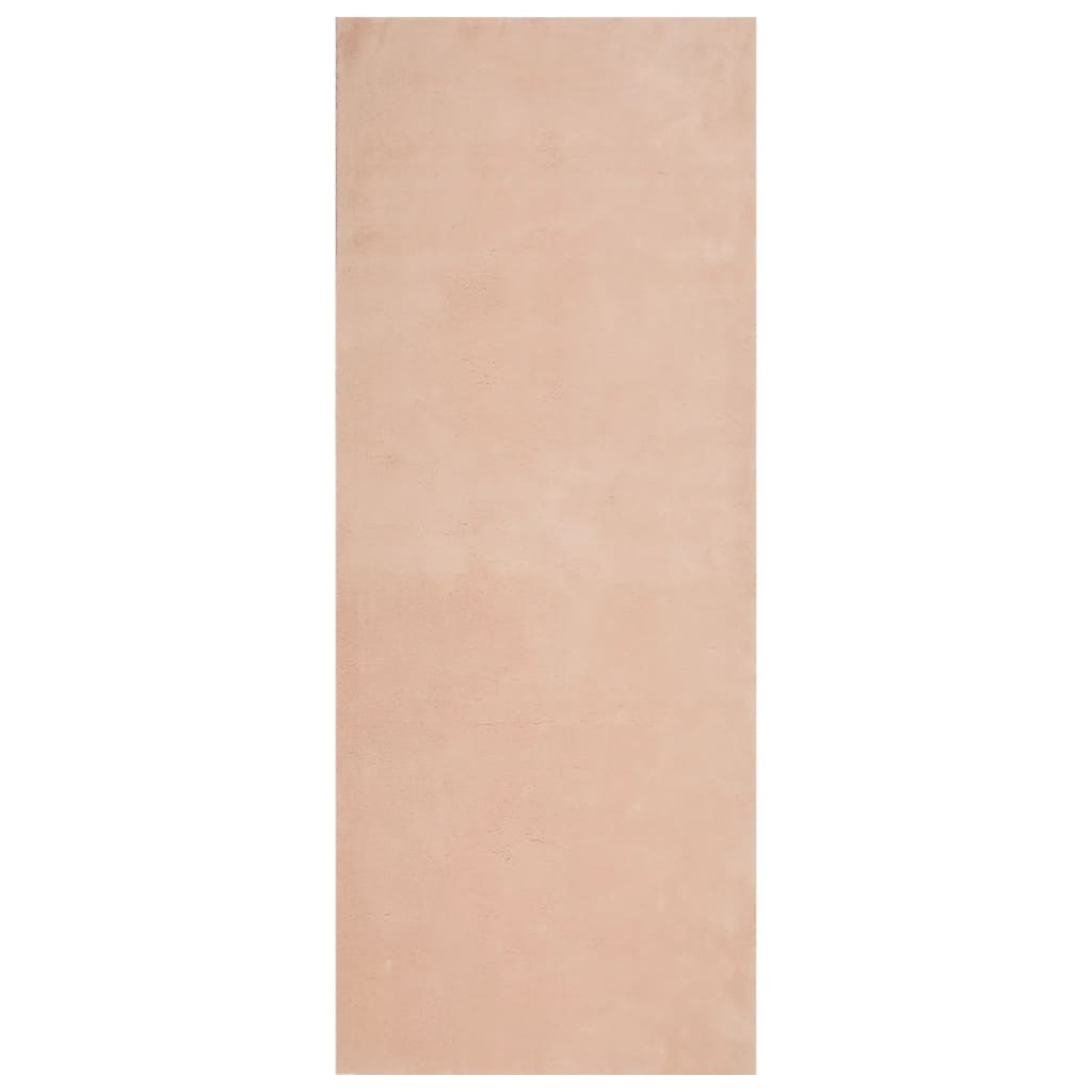 Alfombra de salón | alfombra de pelo corto suave lavable huarte rosado 80x200 cm cfw65846