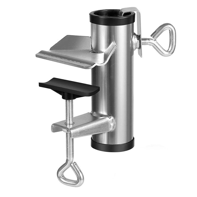Porte-Parasol Métal 3.2-38mm, Pied Parasol Réglable pour Balcon, Terrasse & Table Extérieure