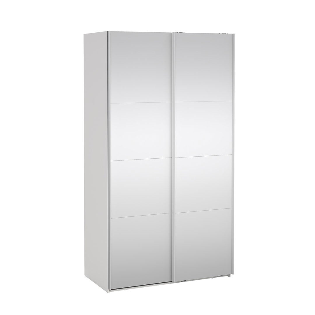 Catania szafa przesuwna 2 drzwi z lustrem 120x220cm biały.