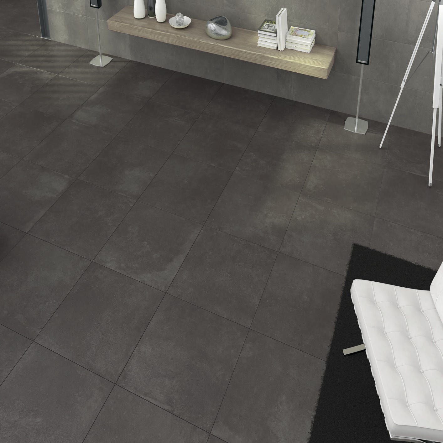 Gr s C rame KOMPACT BLACK 60x60 Naturel Boite De 1 08m Gr s C rame KOMPACT BLACK 60x60 Naturel Boite De 1 08m