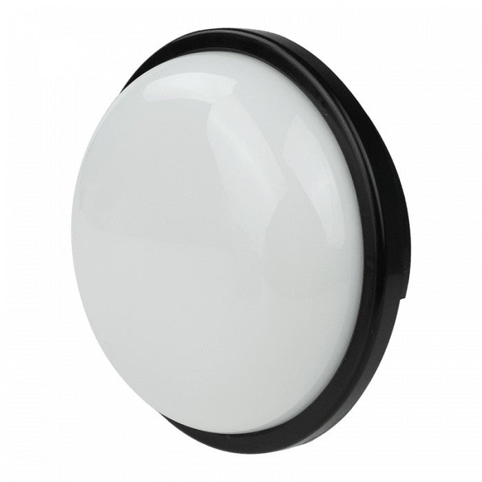 Plafon Torton okrągły czarno-biały LED 15W 4000K 1350lm wym: 6,5 x 16,2 cm IP65 tworzywo sztuczne Ecolight