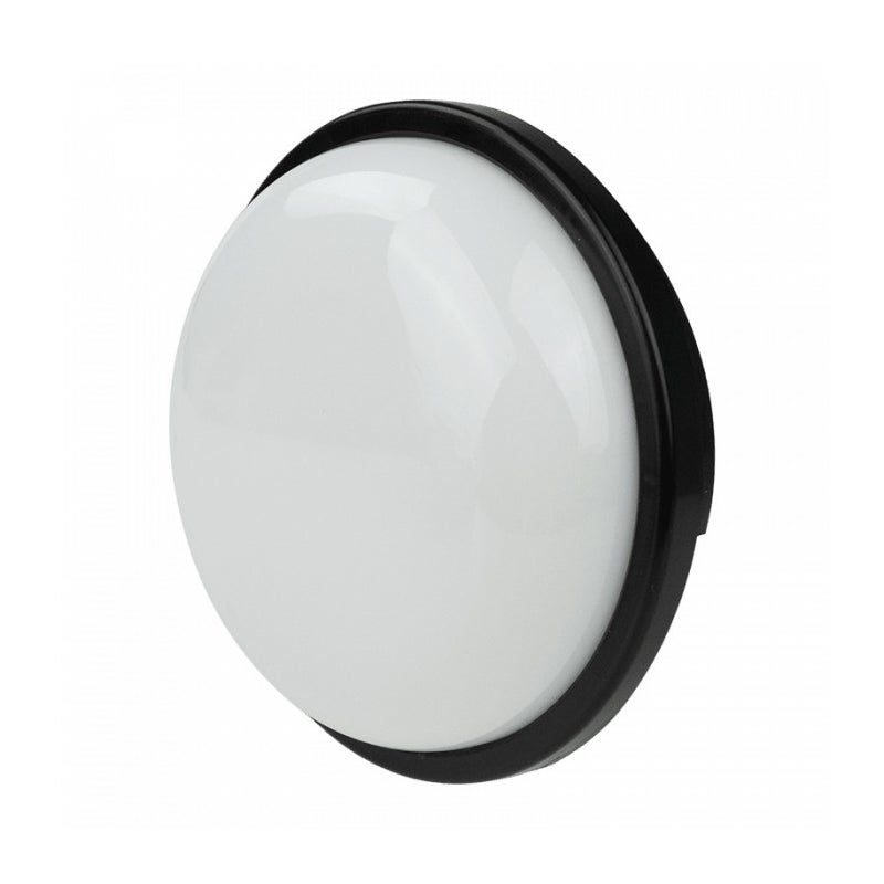 Plafon Torton okrągły czarno-biały LED 15W 4000K 1350lm wym: 6,5 x 16,2 cm IP65 tworzywo sztuczne Ecolight