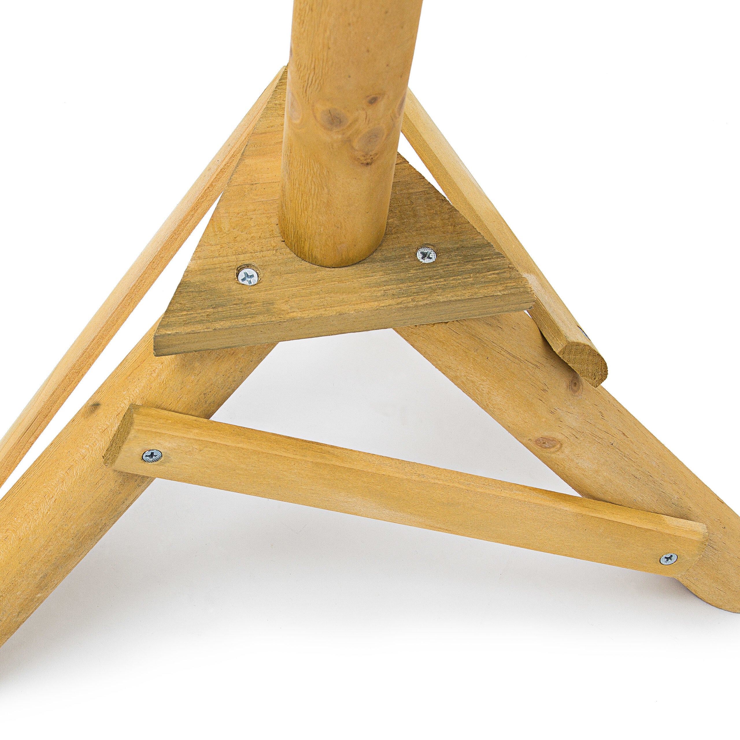 Relaxdays Nichoir à oiseaux pied Support de jardin Mangeoire en bois Déco H x l x P: 100 x 37 x 43 cm, avec toit vert - 8