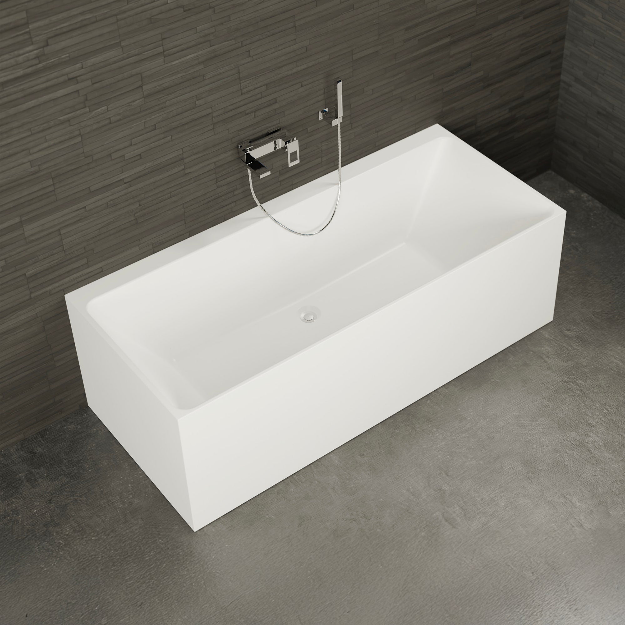 Bañera exenta Cobalt 170 blanche (Blanco) L170 x l75 x h56 cm, by SPALINA - 5