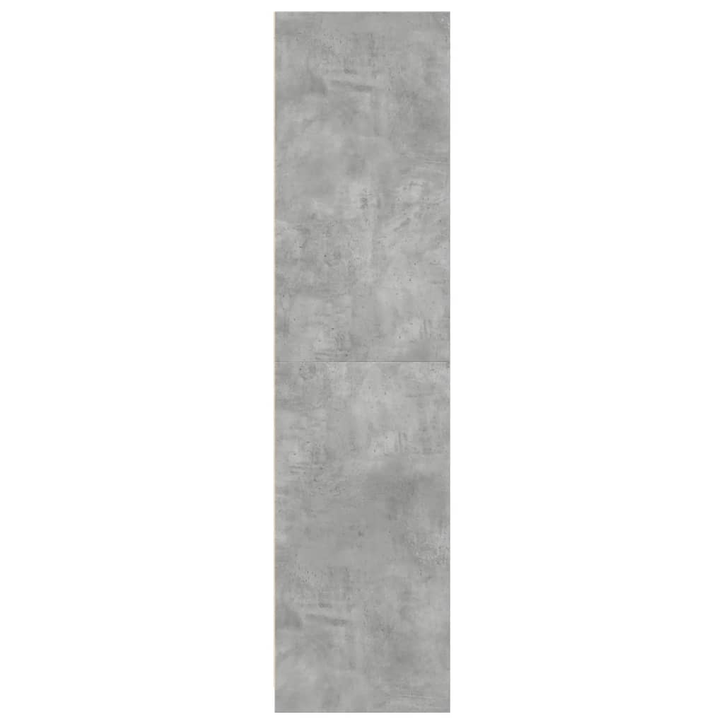 Armário de madeira projetada cinza concreto 30x50x200 cm - COMFORTXL - 6