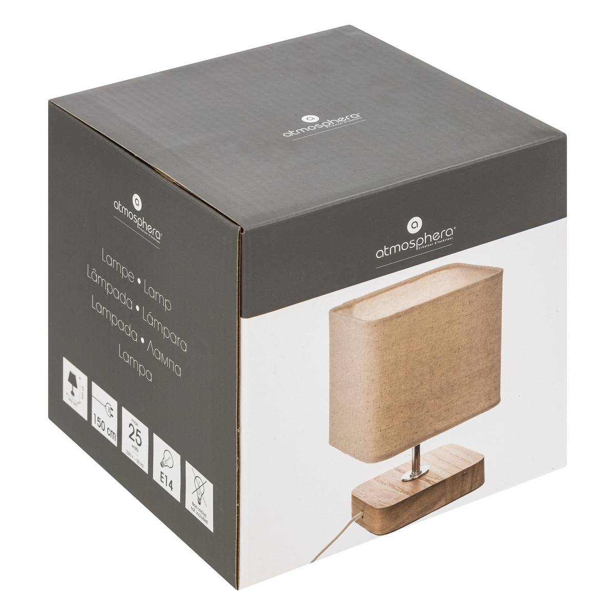 Lampe à Poser en Bois 