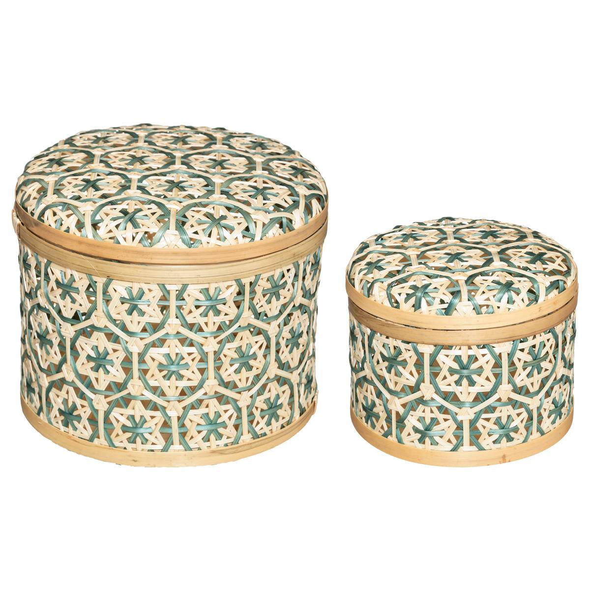 Lot De 2 Paniers Rangement Enfant Cali En Bouclette - 26L Et 13L - Design Doux Et Chaleureux Pour Chambre Ou Salle De Jeux - 2