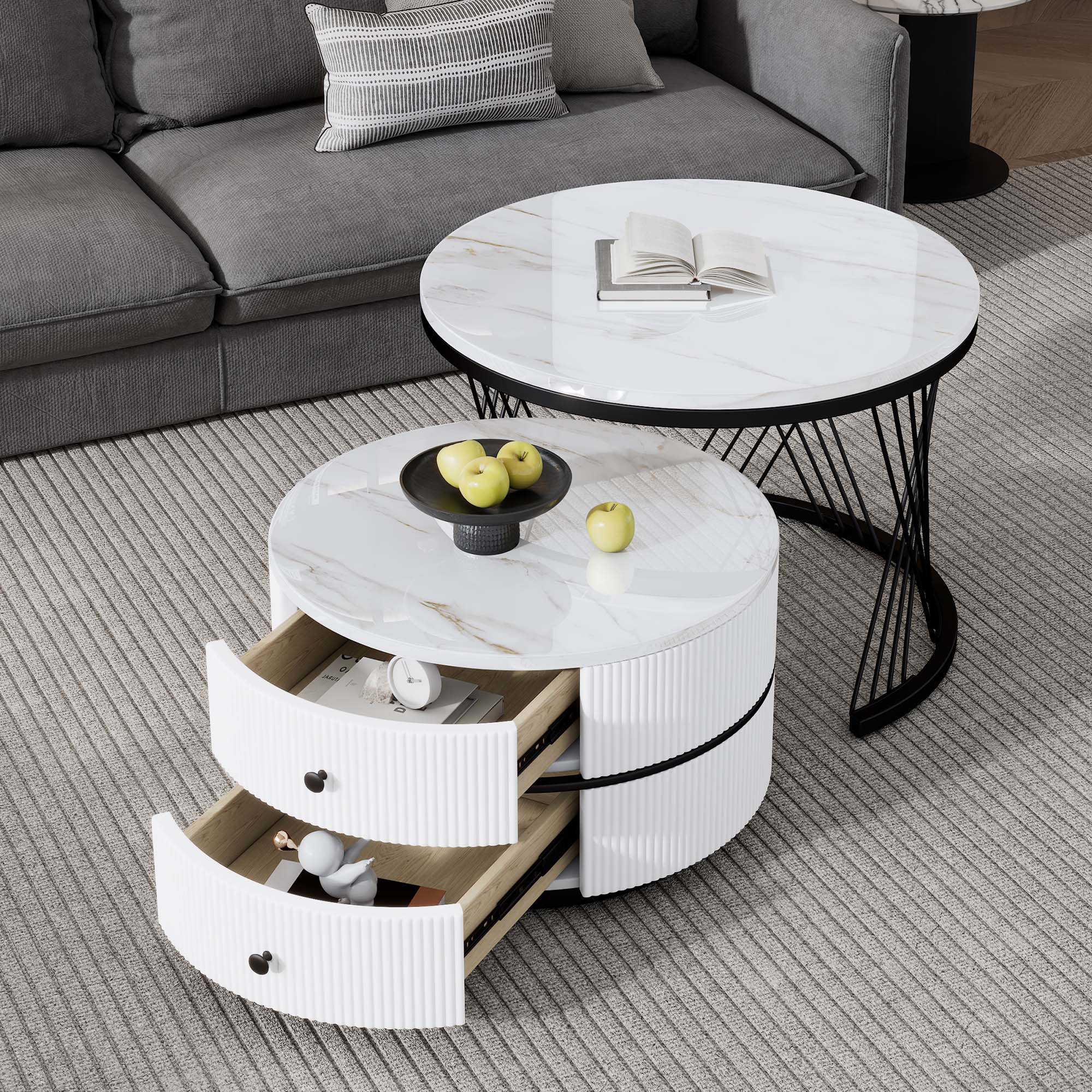 Tavolino da Salotto 90x30 cm Colore Rovere - Tars: Perfetto per Casa