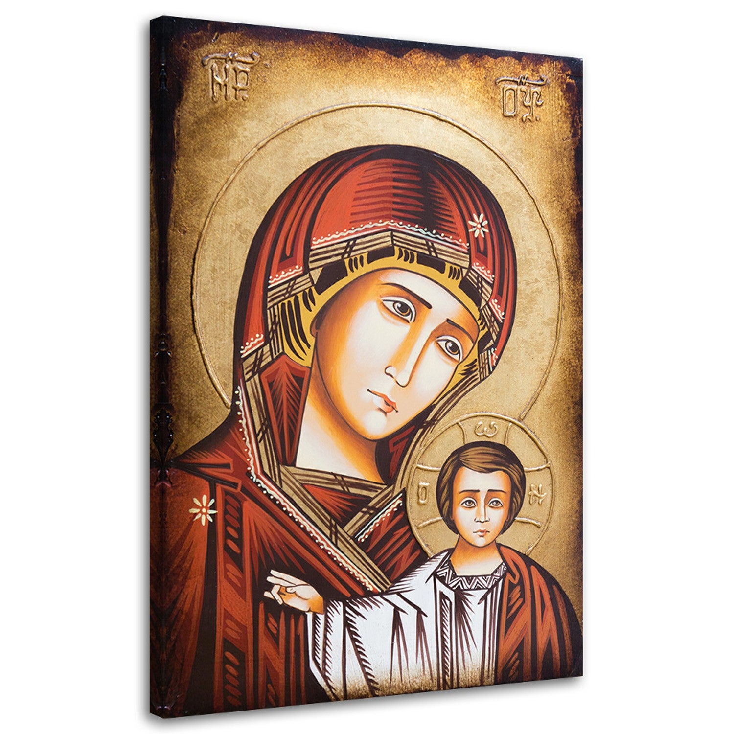 Obraz na płótnie, Matka Boska z Dzieciątkiem bizantyjska ikona Bratysława Segowia 80x120