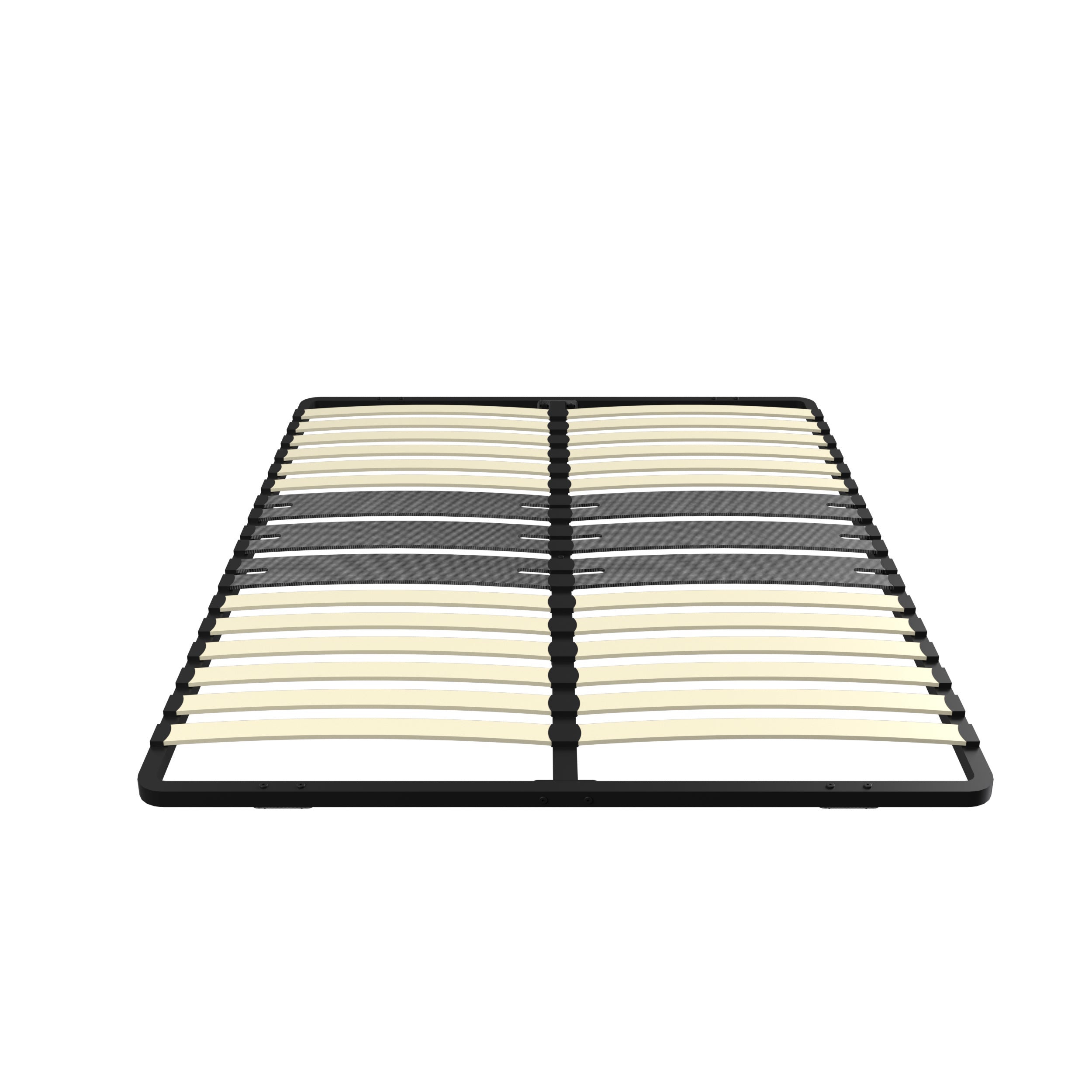 DEWINNER Cadre lattes 140x190 cm, 2x15 Lattes Peuplier Naturel - 8