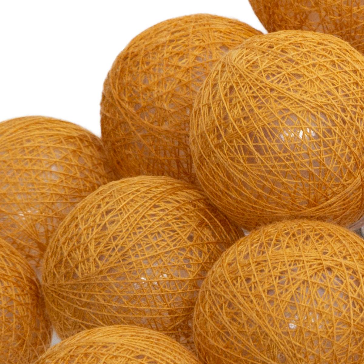 Guirlande LED 20 boules - jaune ocre L435 cm - Atmosphera créateur d'intérieur - 6