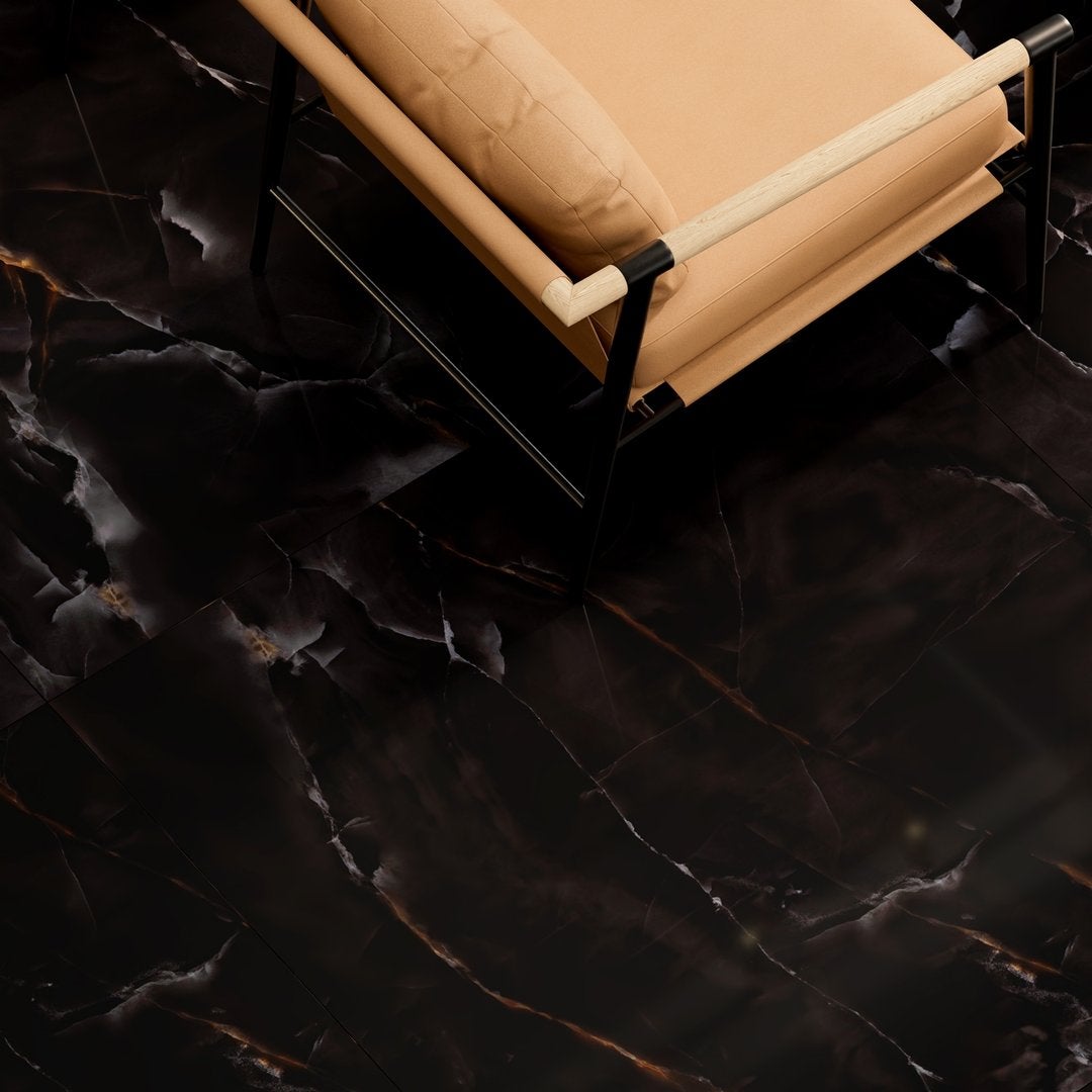 Charme Nero - Marmo Onice Lucido - Piastrelle 60x120 cm 10 mm - MAO 5003 60x120 GLOSSY 10 mm - 3