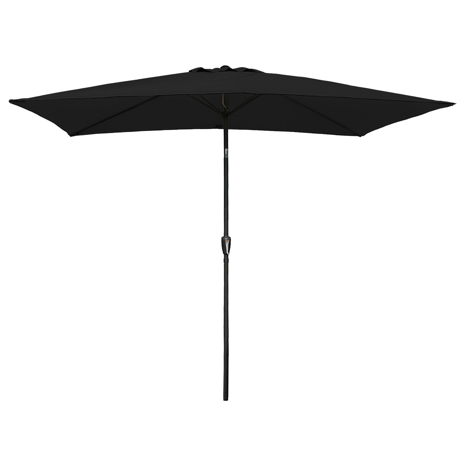 Parasol droit HAPUNA rectangulaire 2x3m noir - 2