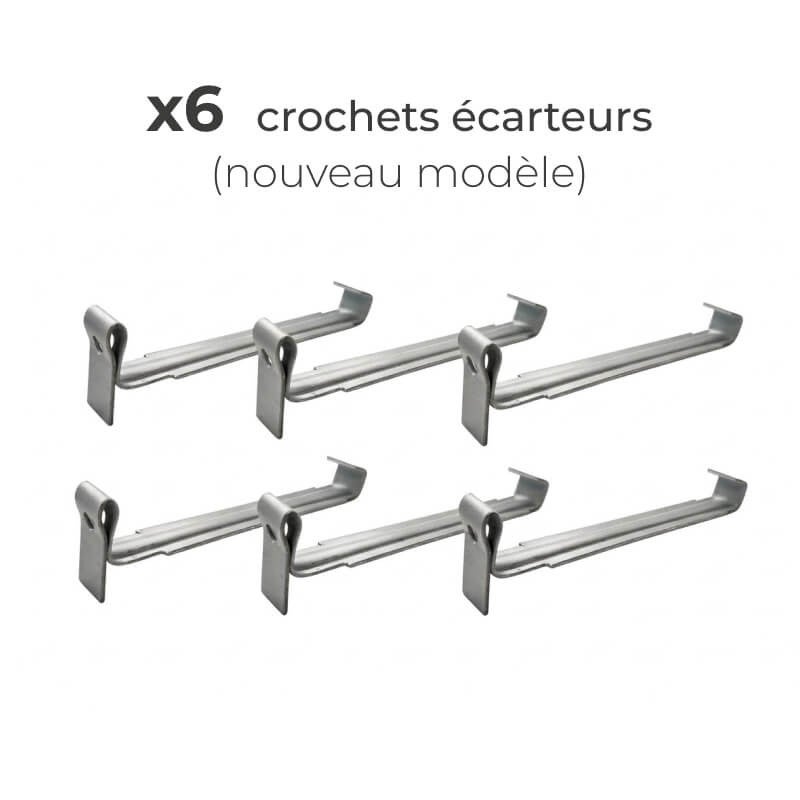 Kit gouttière aluminium corniche G300 3 m gris anthracite – gouttière alu toiture avec 6 crochets écarteurs – évacuation eaux pluviales - 4
