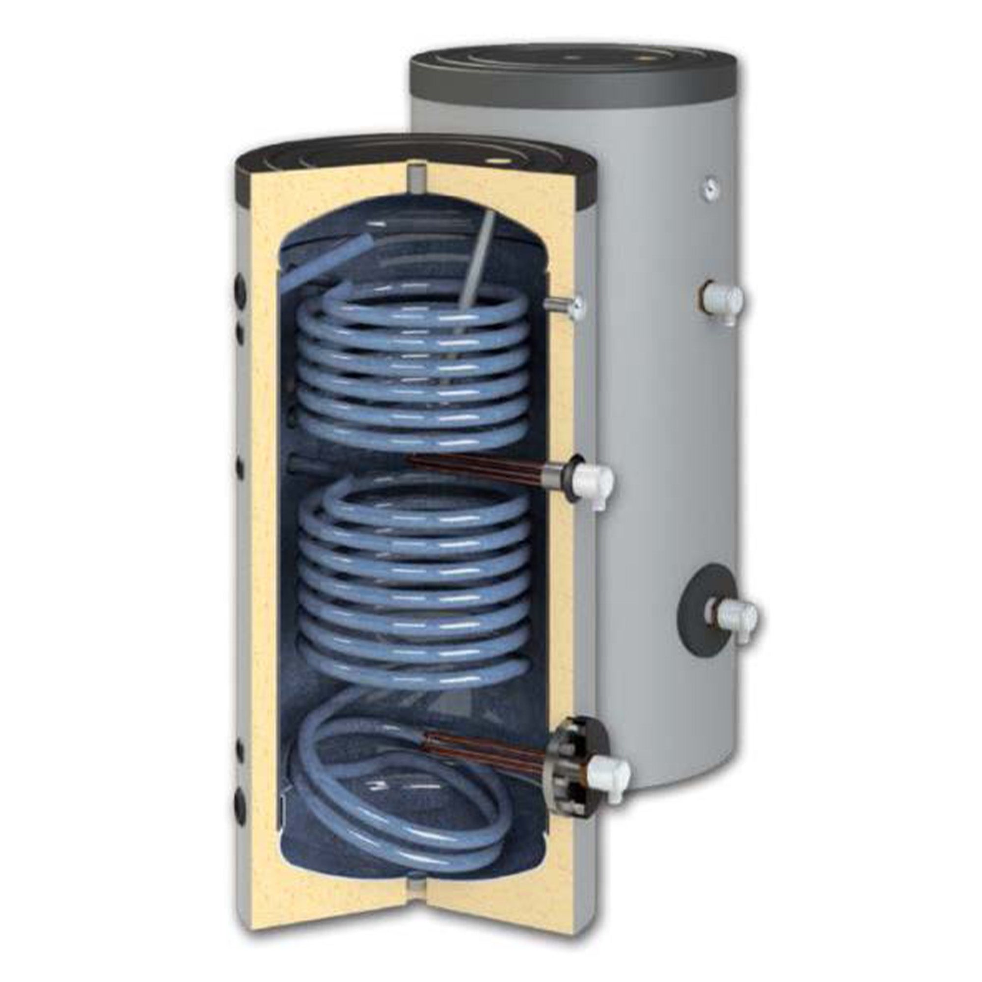 Zbiornik sanitarny 2 wężownice Sannover 500 l