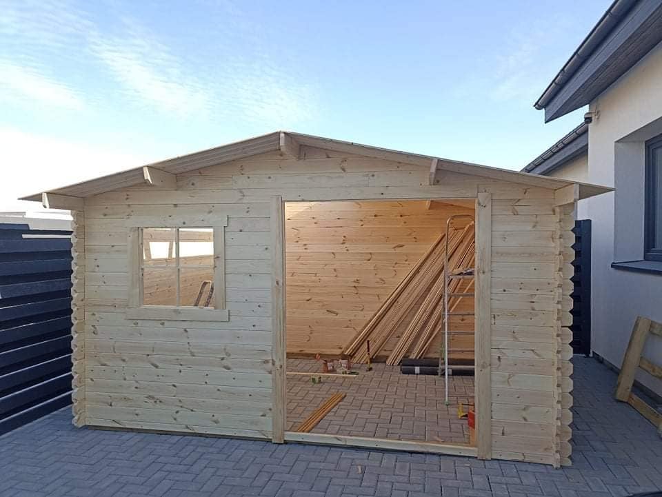 Abri de jardin en bois brut, ep 28mm, surface utile 9.9m² INT021 /INEKSA - 7