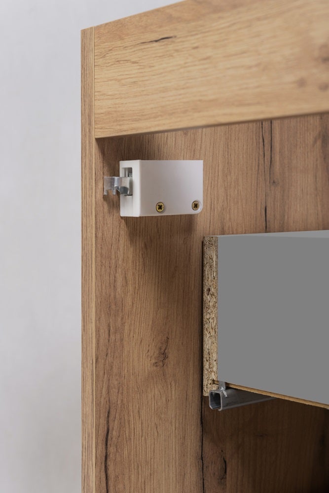 Mobile sottolavabo da bagno sospeso VENA rovere 80 cm - 8