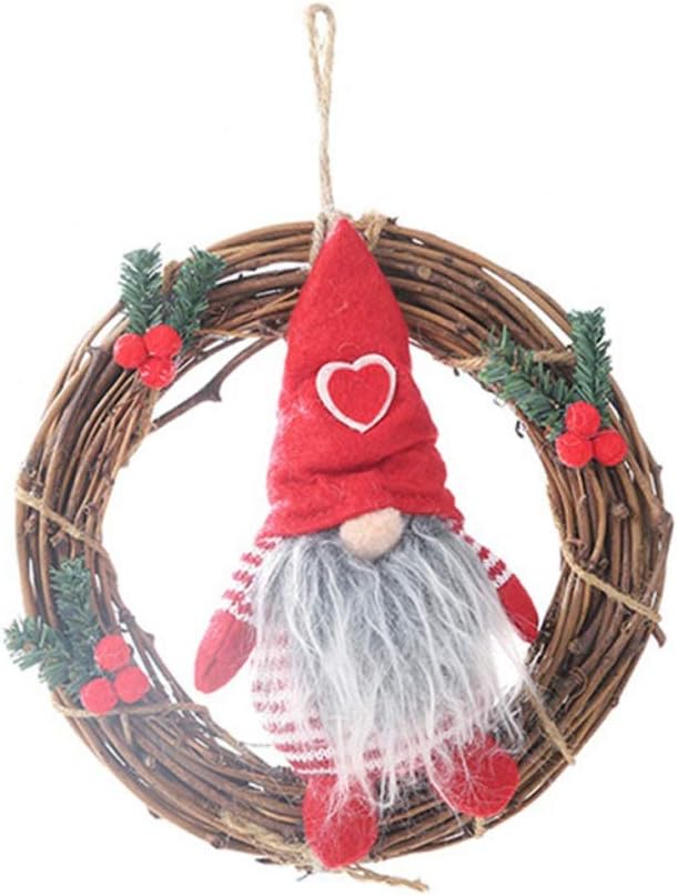 Couronne De Noël Lumineuse 30 Cm Avec Boules - Décor Porte Ou Mur, Alimentée Par Piles (Couleurs Au Choix)