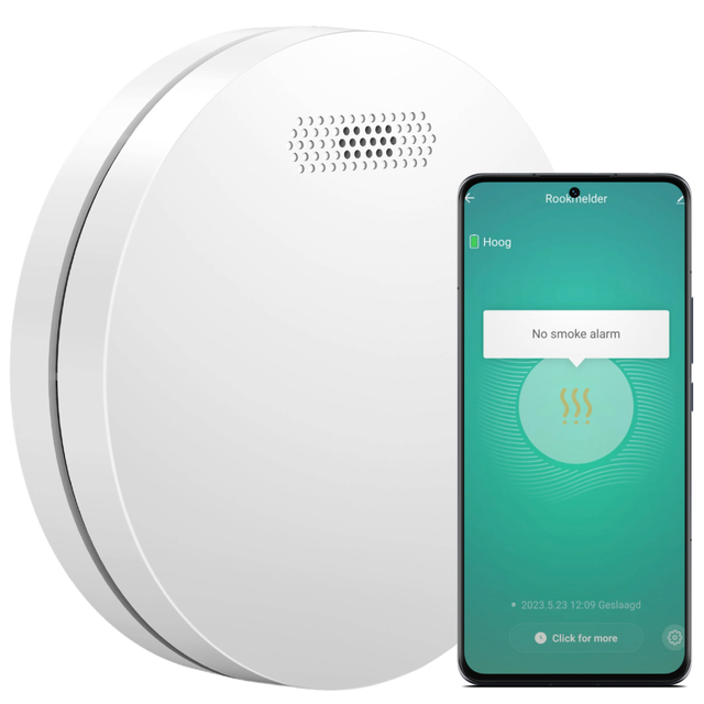 Aroha Smart Connect Rilevatore di Fumo WiFi - Batteria da 10 Anni, Sensore Fumo WiFi Con App Tuya & Smartlife - Allarme Anticendio