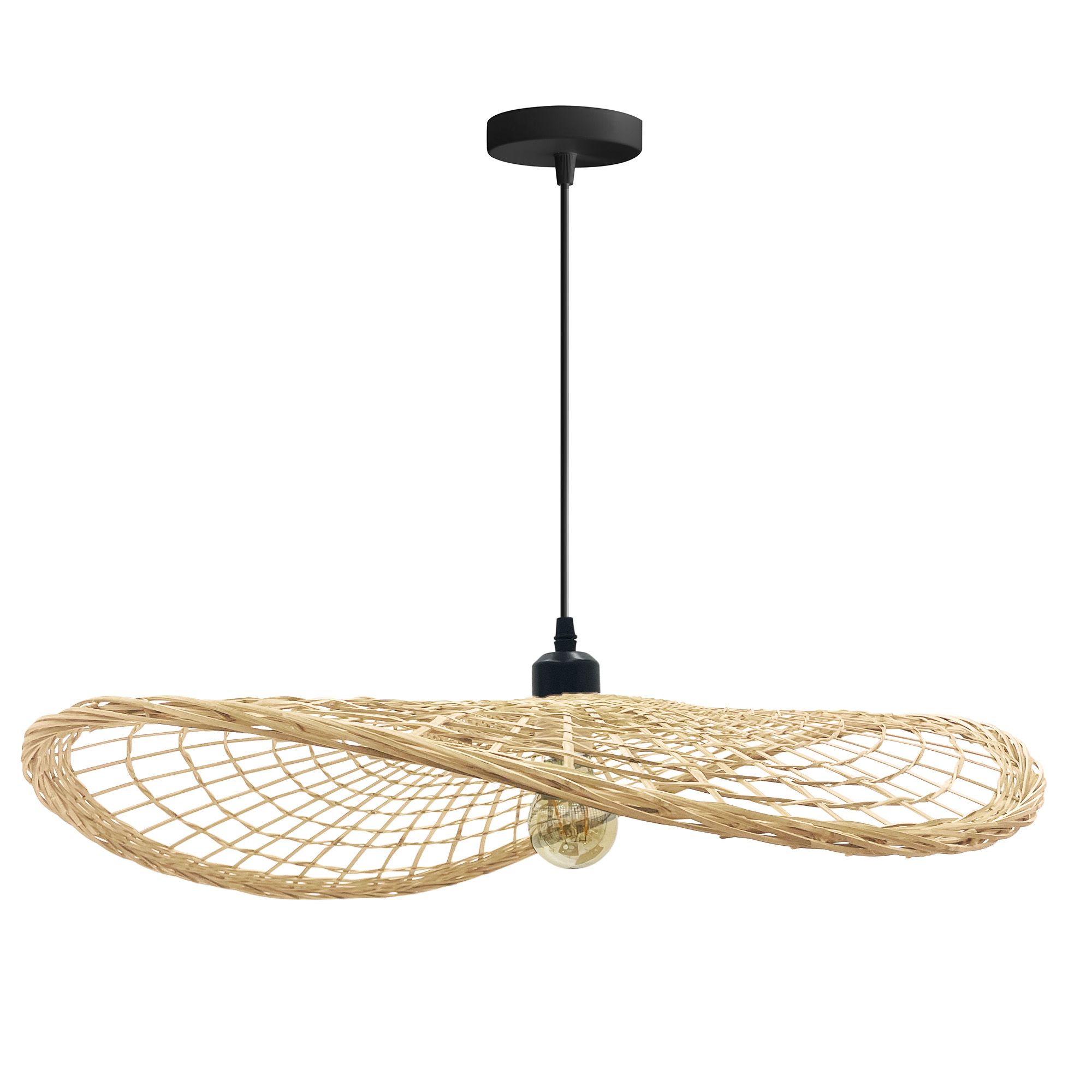 Lampa Sufitowa Toolight App1541-1Cp Boho Brązowy