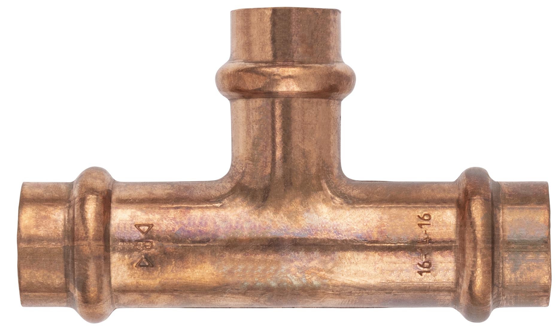 Raccord Cuivre à Sertir Té Réduit Ø16 - Ø14 - Ø16 NOYON & THIEBAULT - 2