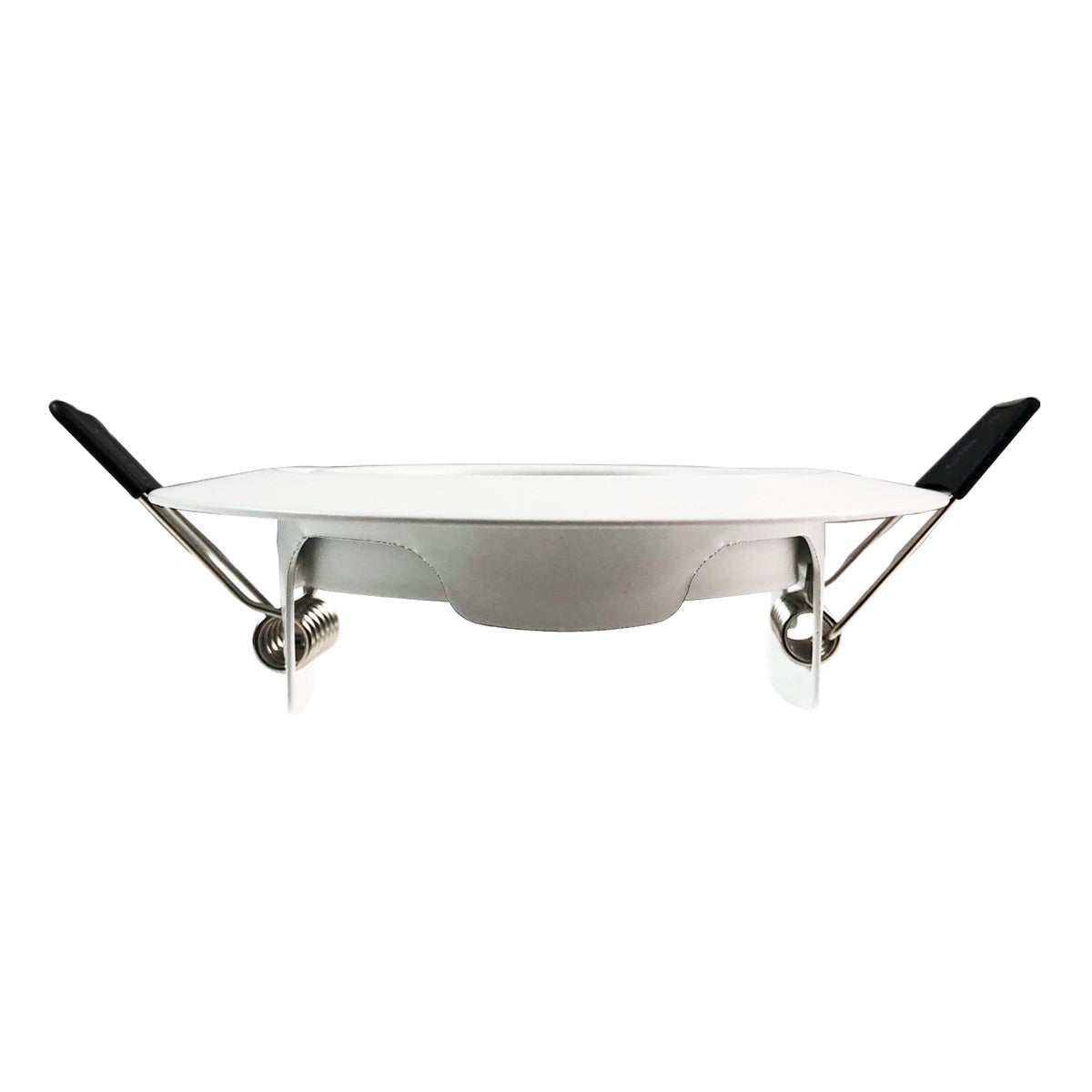 Collerette support encastrable orientable Spot LED rond blanc - Diamètre 90mm - Trou de perçage 65mm - 2