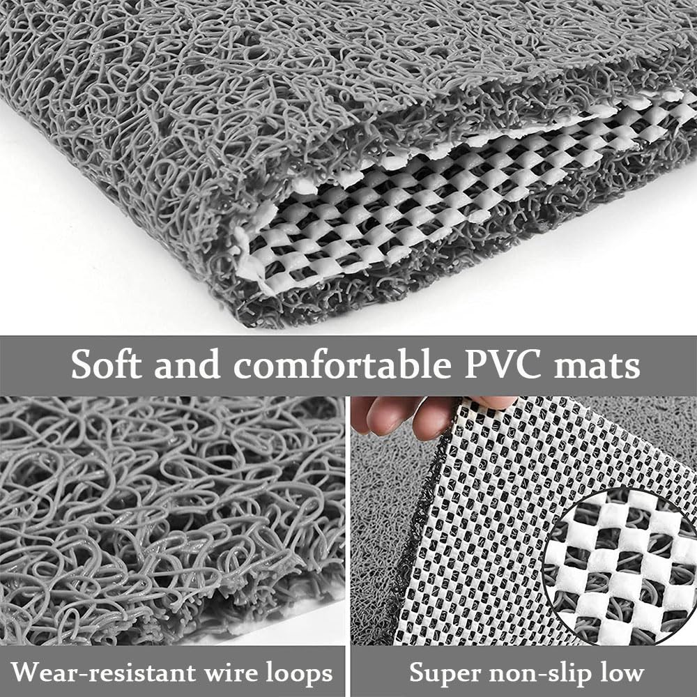 KAKET Alfombrilla antideslizante para ducha 40x60 cm, Alfombra para suelo de baño Suave y cómoda, con orificios de drenaje Apta para zonas húmedas - 6