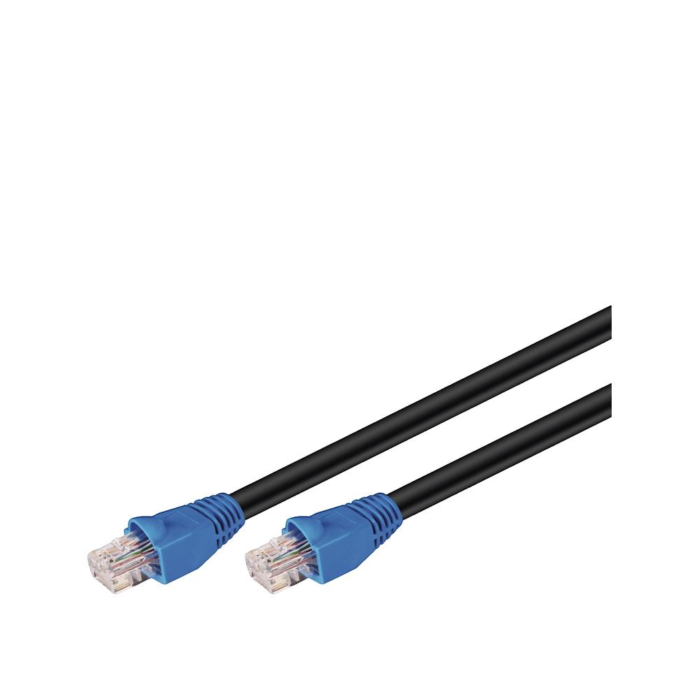 Kabel sieciowy Goobay CAT 6 zewnętrzny 50 metrów czarny
