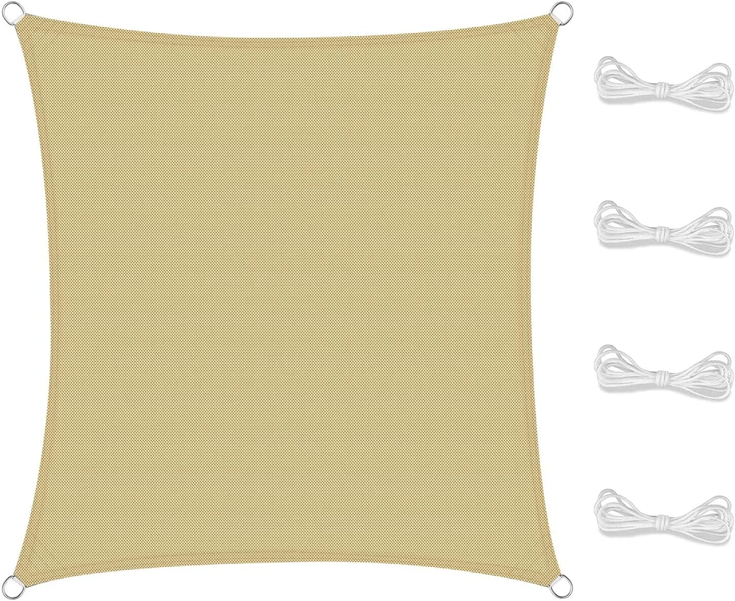 Voile D'Ombrage Rectangulaire Jardin 1x2M - 96% UV Résistant, Respirant Et Perméable
