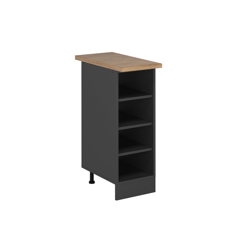 Vicco Półka kuchenna R-Line, Antracyt, 30 cm , BP Dąb