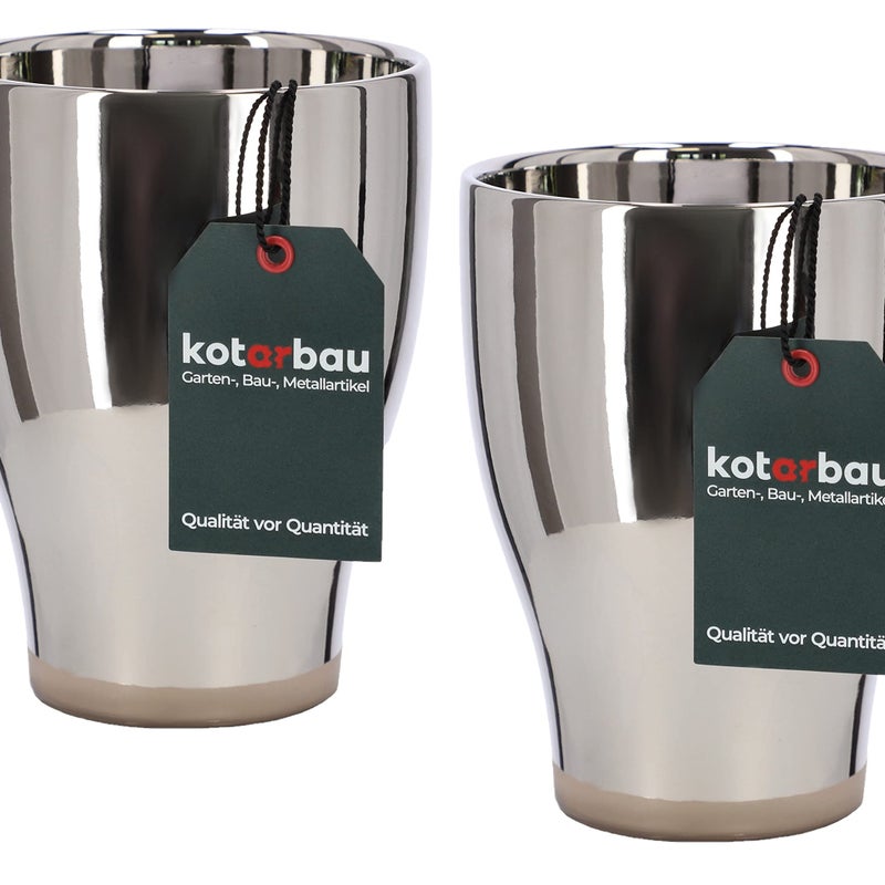 2x doniczka szkliwiona ceramika 13 donica osłonka - KOTARBAU