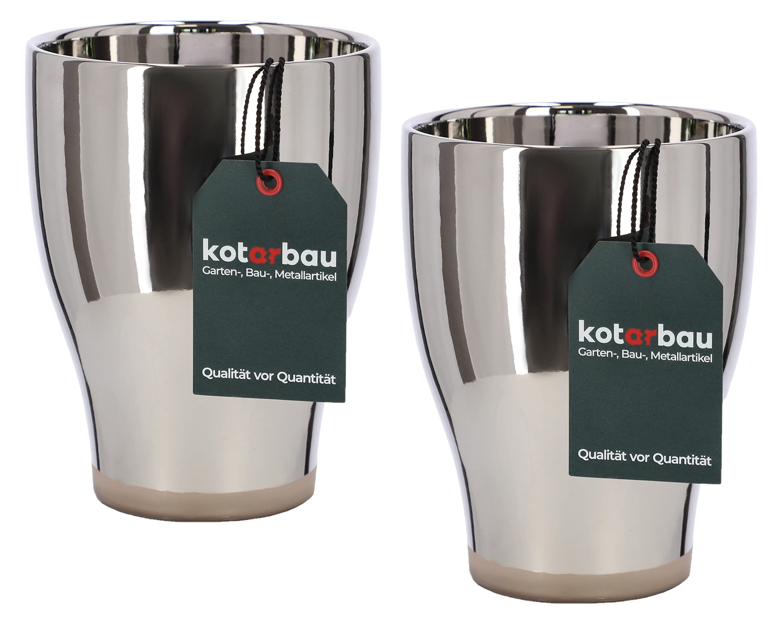 2x doniczka szkliwiona ceramika 13 donica osłonka - KOTARBAU